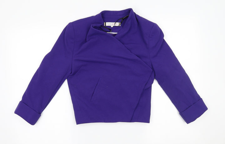 Principles Womens Purple   Jacket Blazer Size 8  - wrap style
