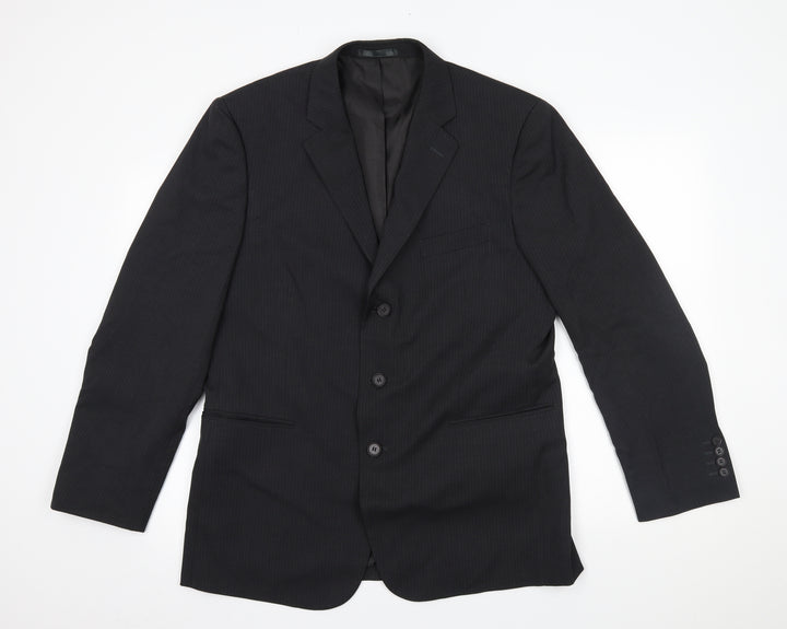 Matalan Mens Grey Striped  Jacket Blazer