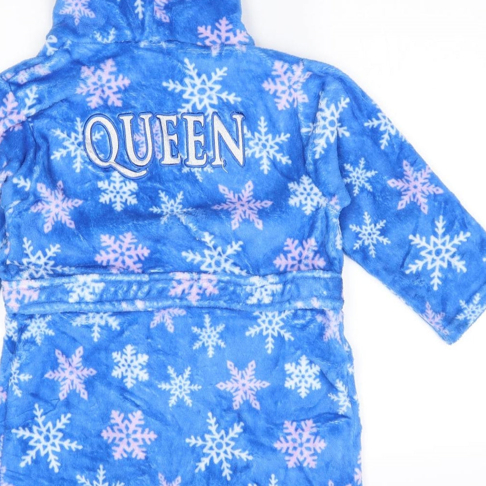 mini kidz Girls Blue    Robe Size 4-5 Years  - Queen