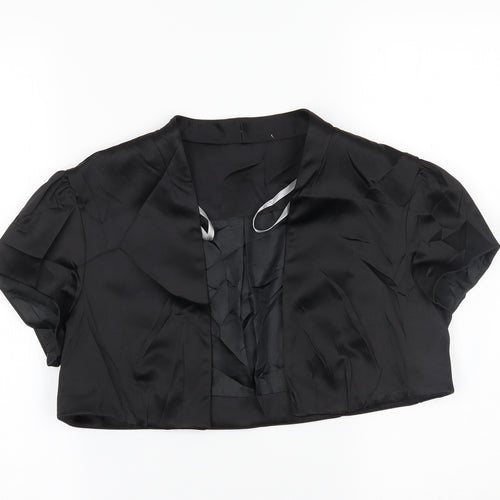 debenahms Womens Black   Cardigan Jumper Size 14  - cropped