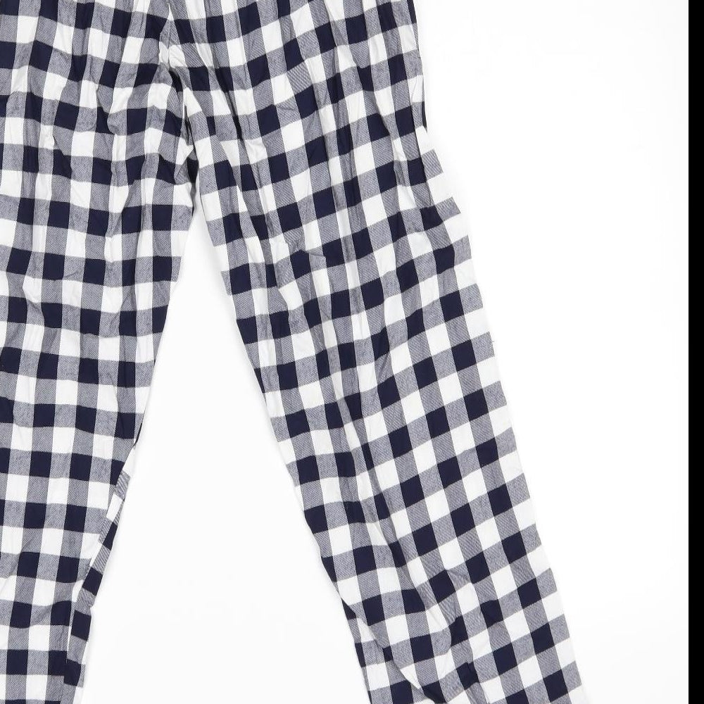 the white company Mens White Plaid   Pyjama Pants Size S