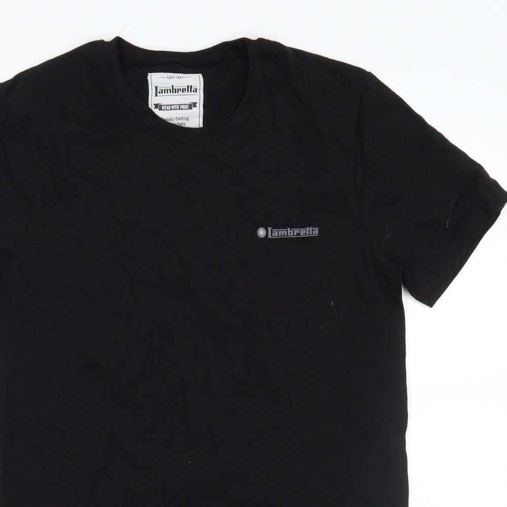 Lambretta Mens Black    T-Shirt Size M
