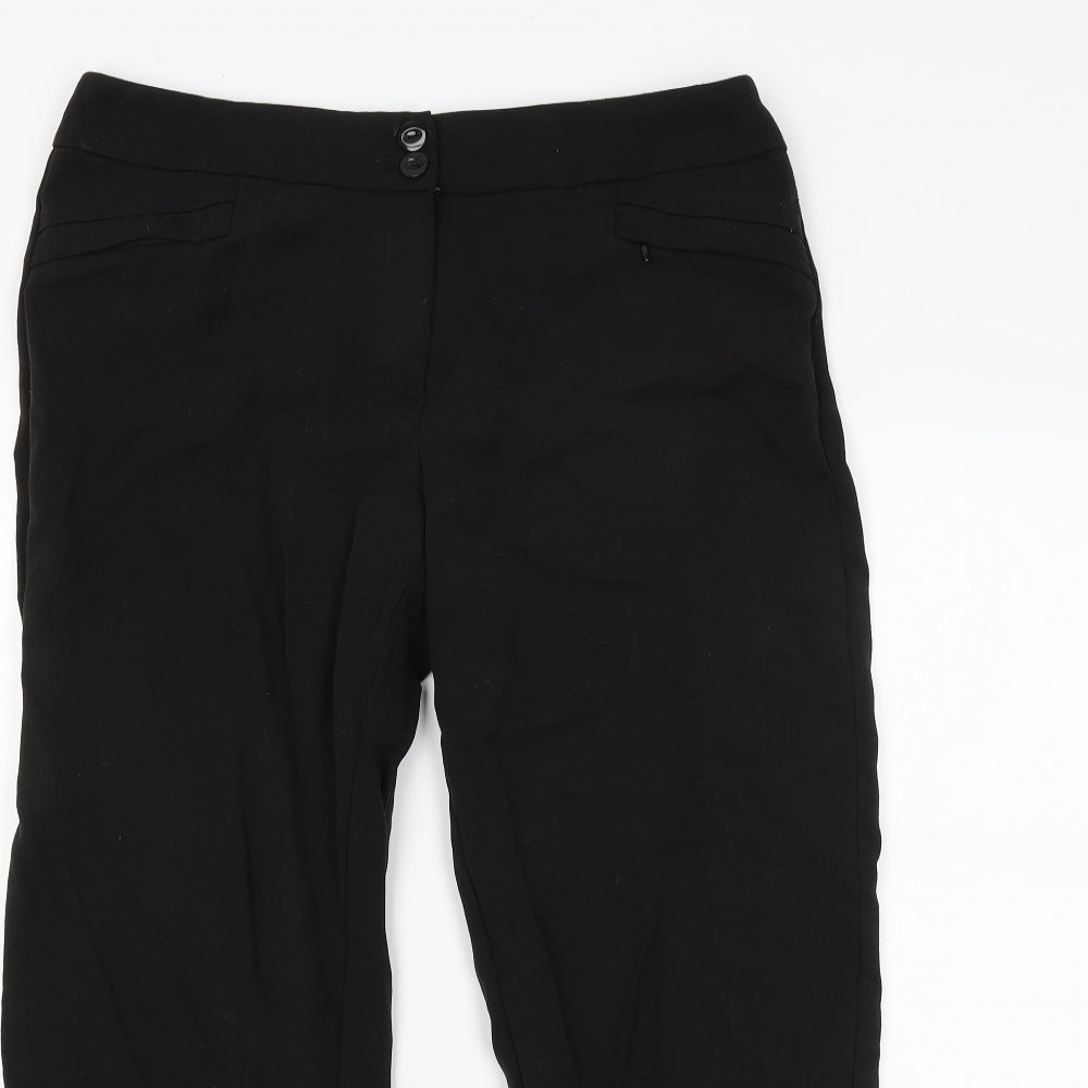 BHS Womens Black   Trousers  Size 14 L27 in