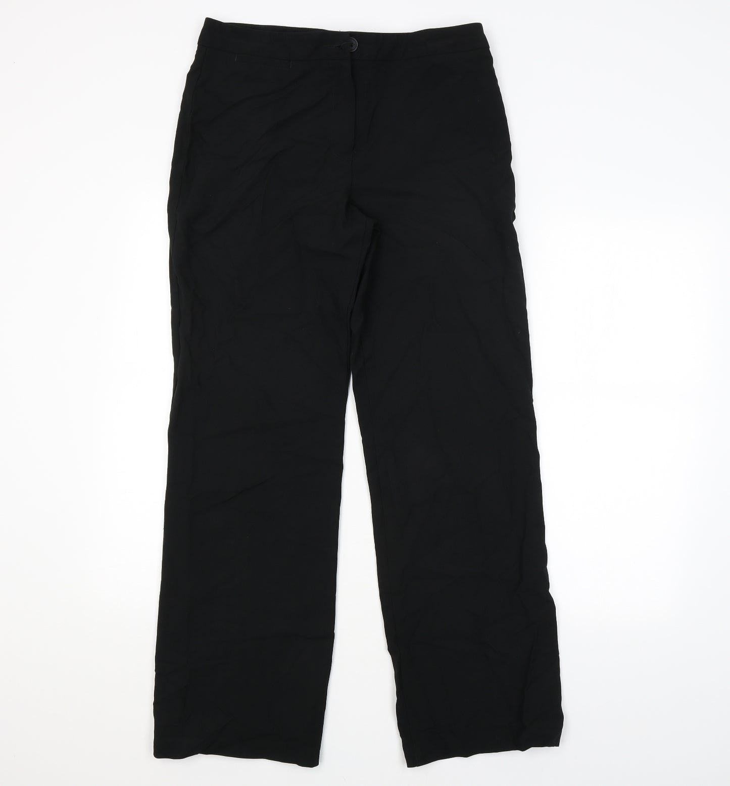 M&S Womens Black   Trousers  Size 12 L30 in