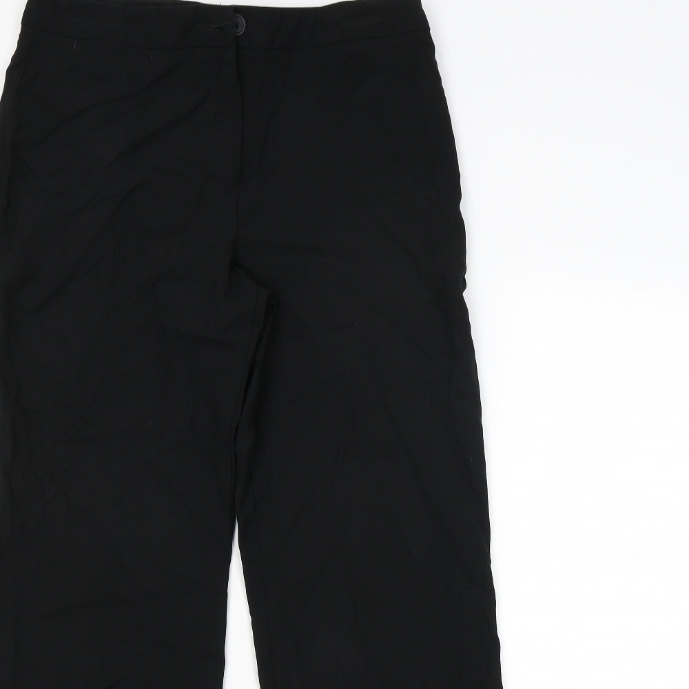 M&S Womens Black   Trousers  Size 12 L30 in