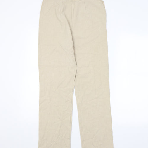 M&S Womens Beige   Trousers  Size 10 L30 in