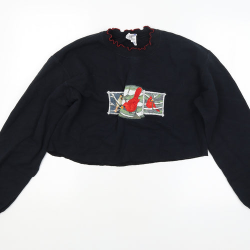 Preworn Womens Black   Pullover Jumper Size S