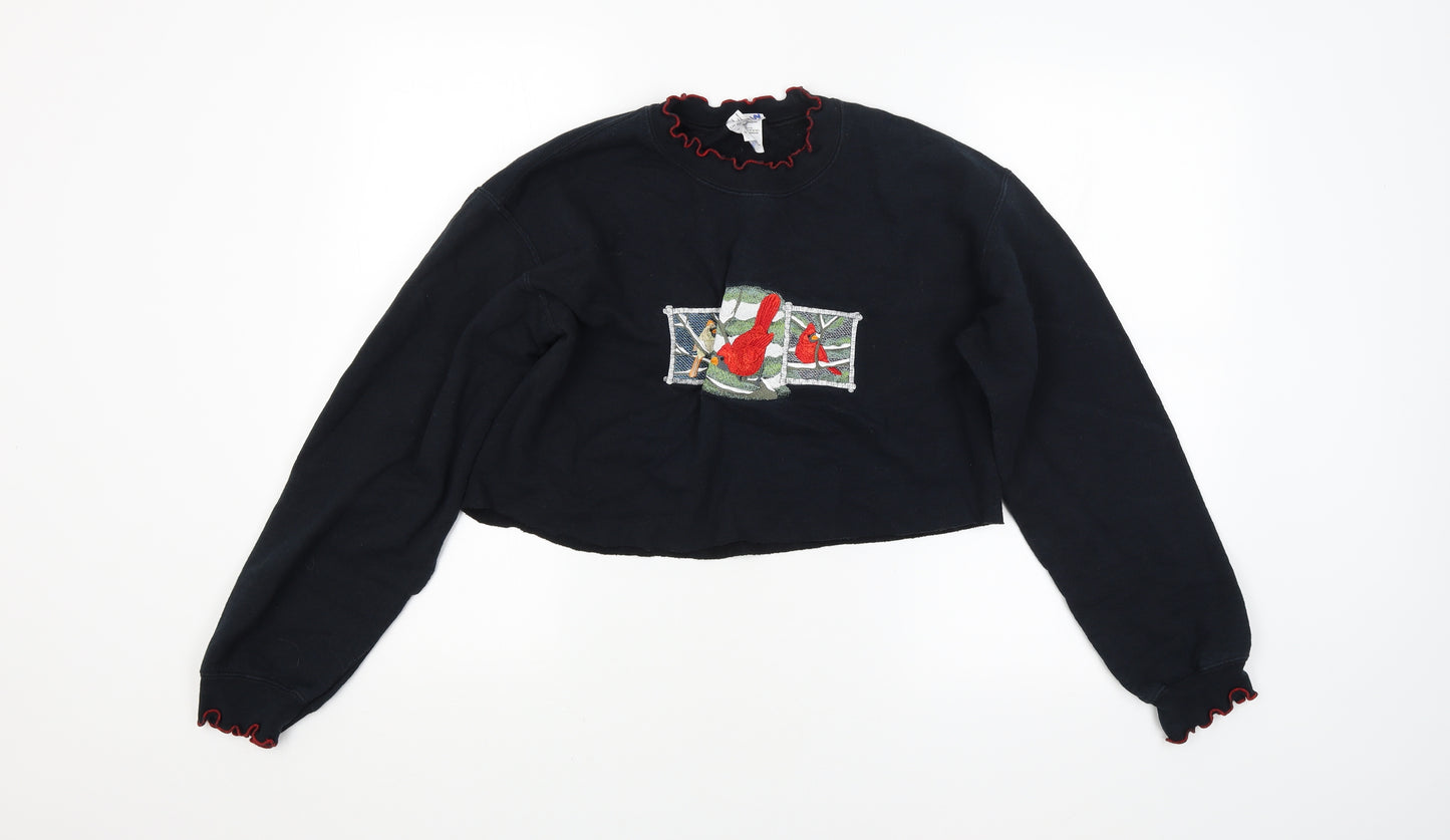 Preworn Womens Black   Pullover Jumper Size S