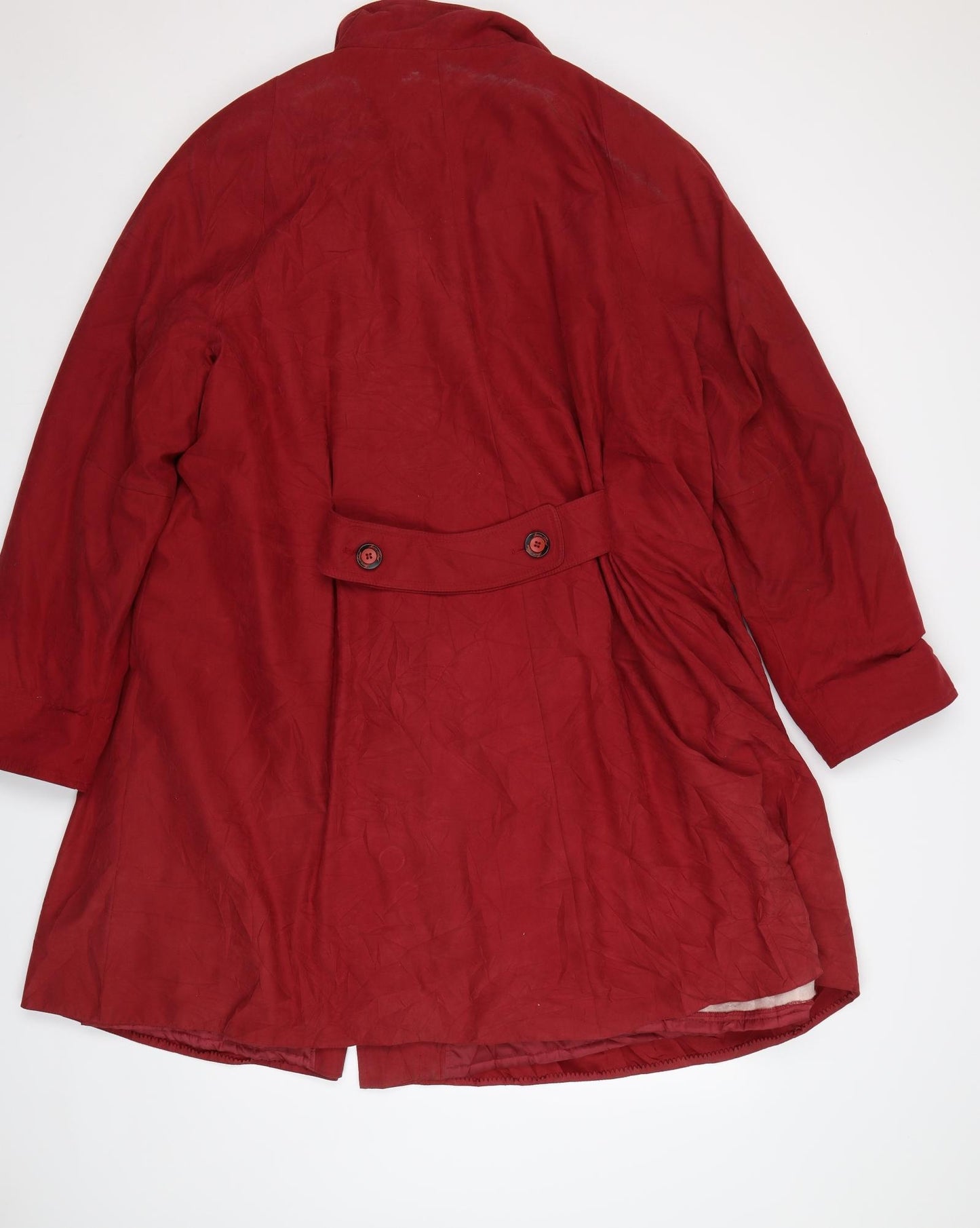 Laura Lebek Womens Red   Pea Coat Coat Size 14