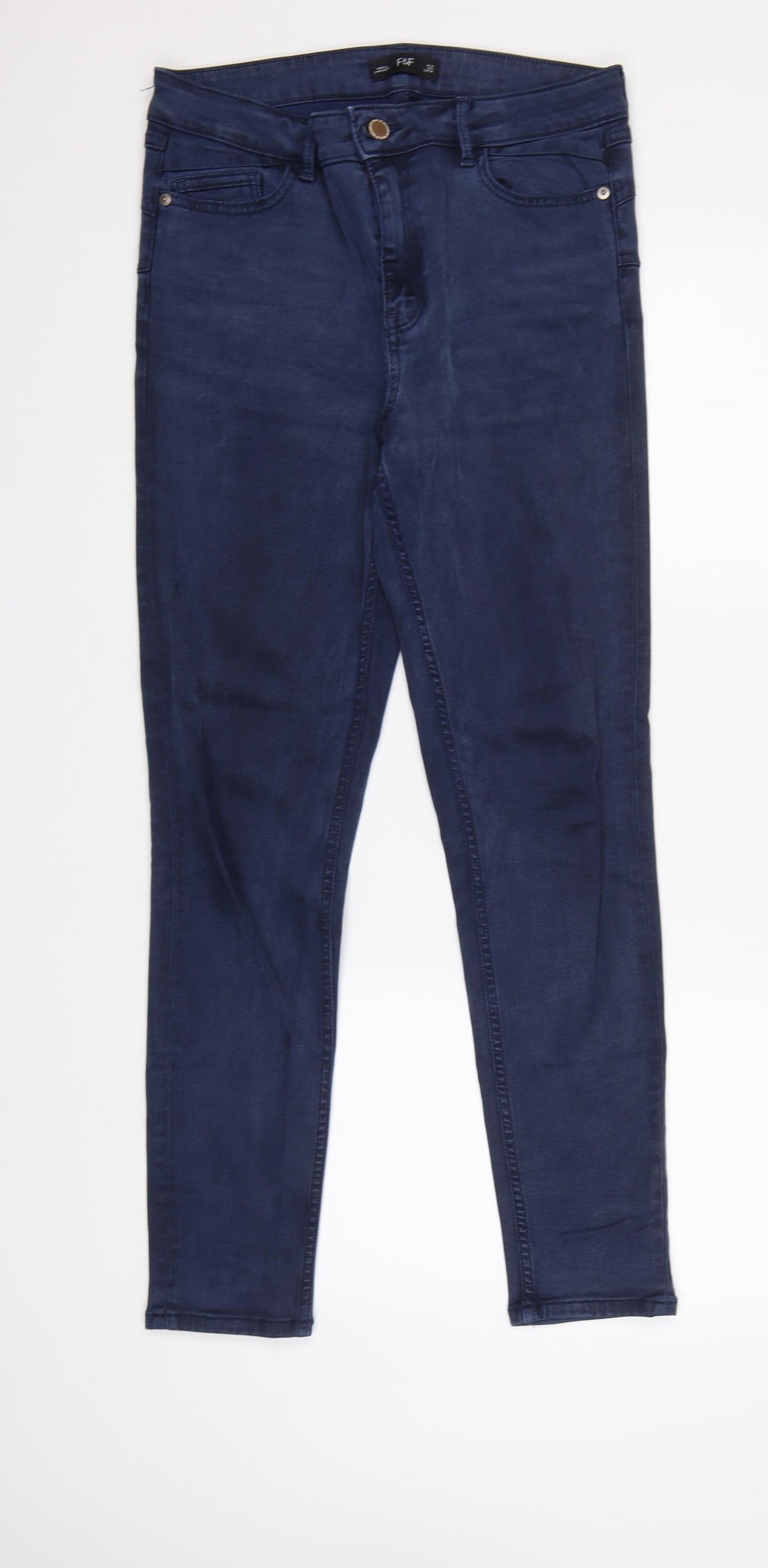 F&F Womens Blue   Skinny Jeans Size 10 L29 in