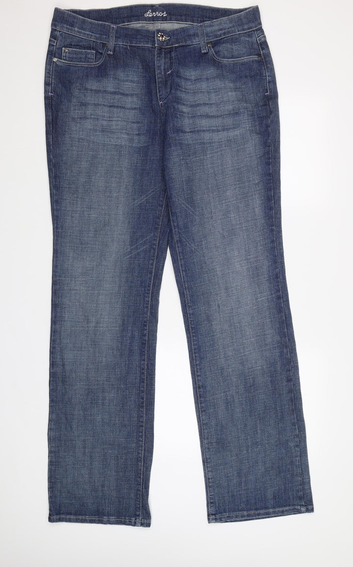 LERROS Womens Blue   Bootcut Jeans Size L L34 in