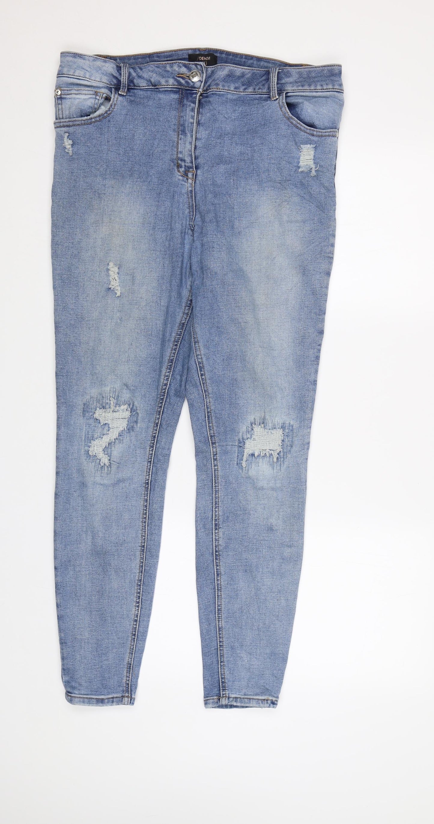 Matalan Womens Blue   Skinny Jeans Size 16 L29 in