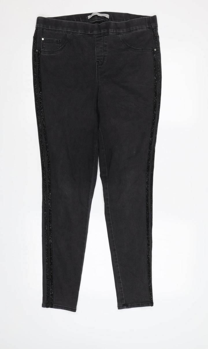 George Womens Grey Skinny Jeans Size 12 L29 in