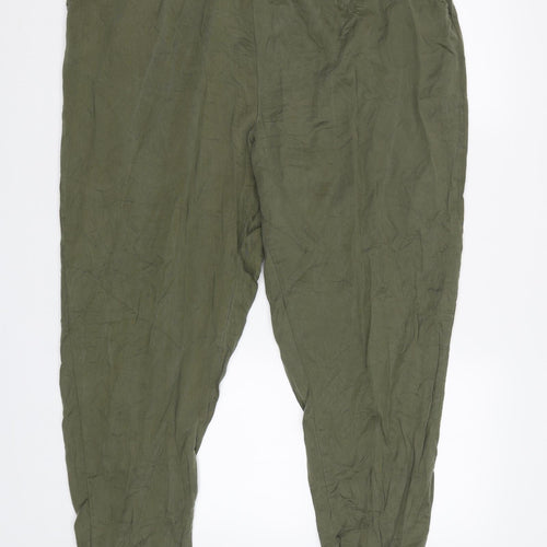 Xint Womens Green   Jegging Trousers Size L L26 in - Elastic Waist Band