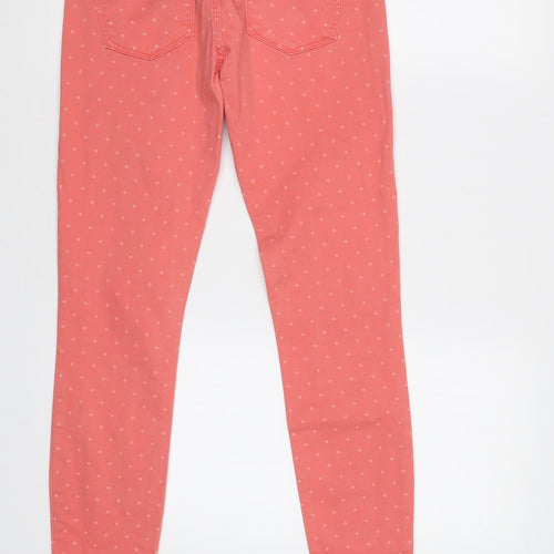 Gap Womens Pink Polka Dot  Skinny Jeans Size 8 L28 in