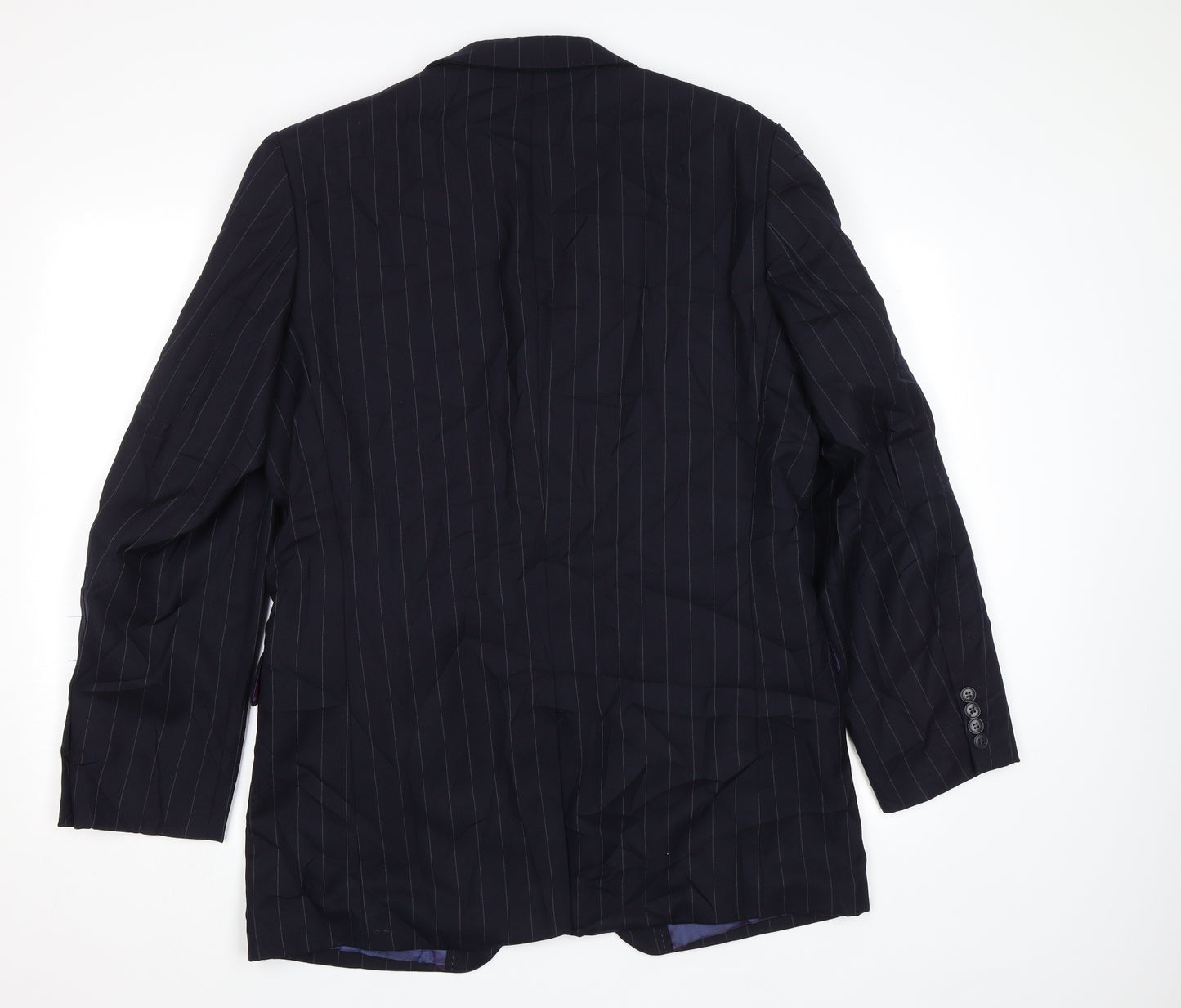 NEXT Womens Black Striped  Jacket Blazer Size 40