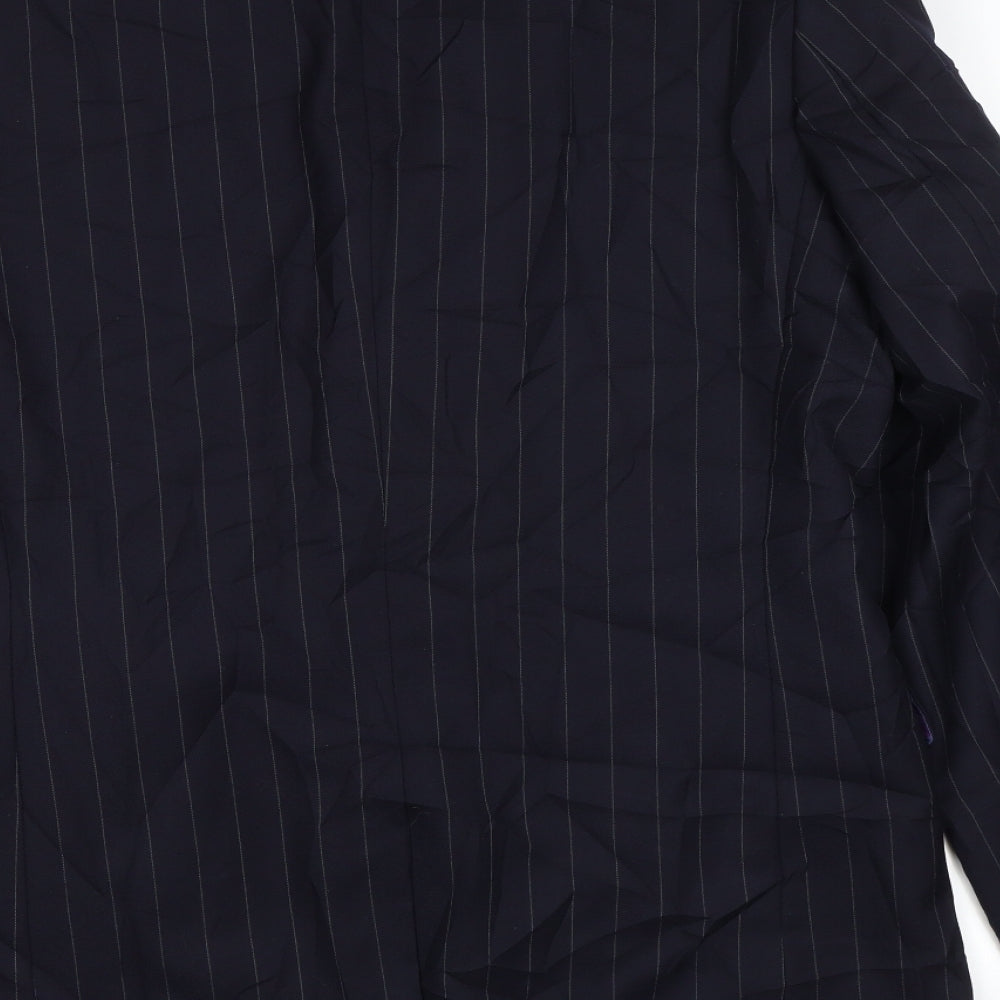 NEXT Womens Black Striped  Jacket Blazer Size 40
