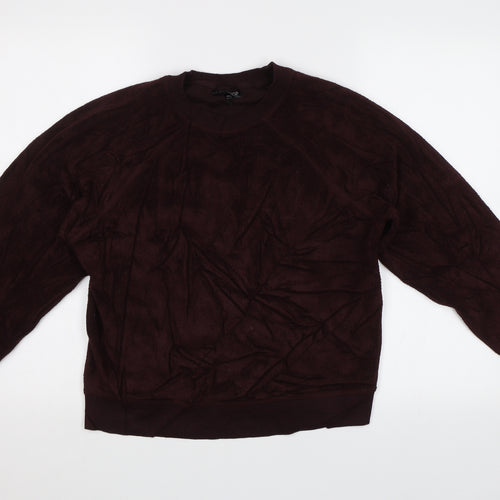 Topshop Womens Purple   Pullover Sweatshirt Size 6