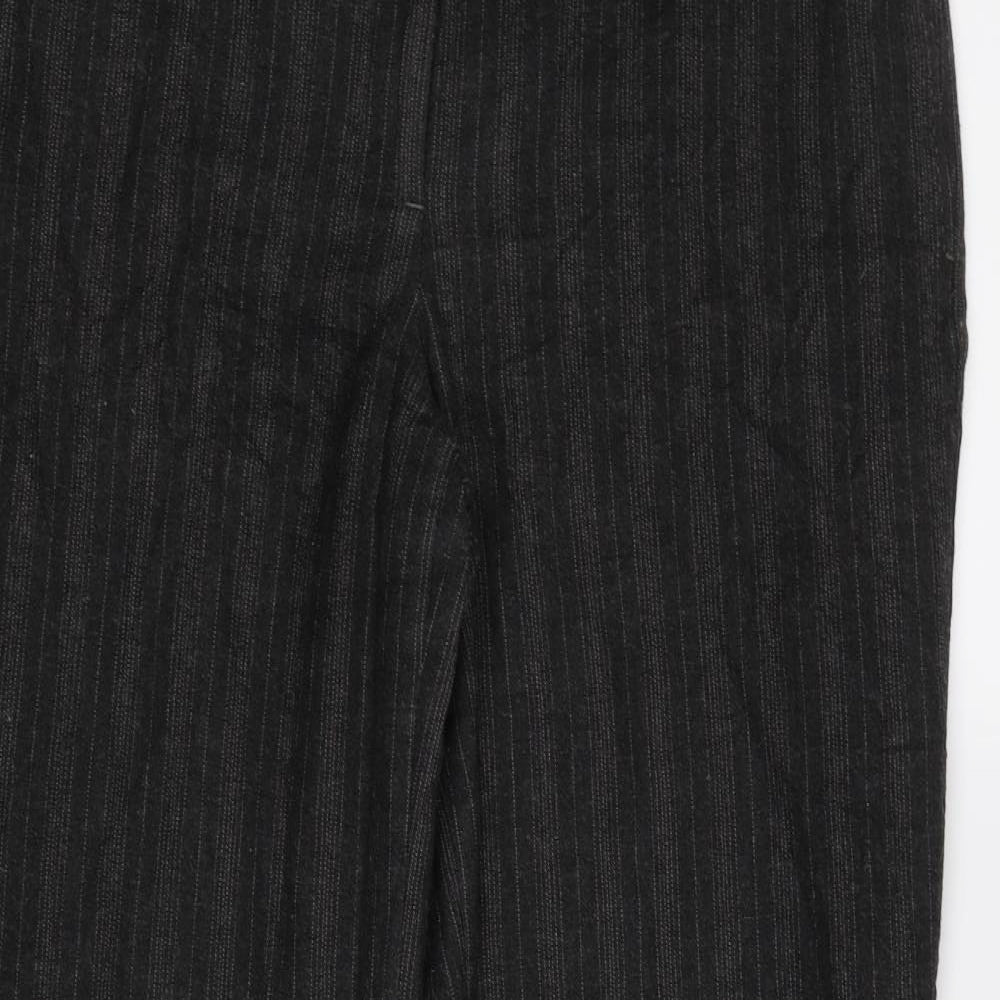 NEXT Womens Grey Striped  Dress Pants Trousers Size 14 L30 in