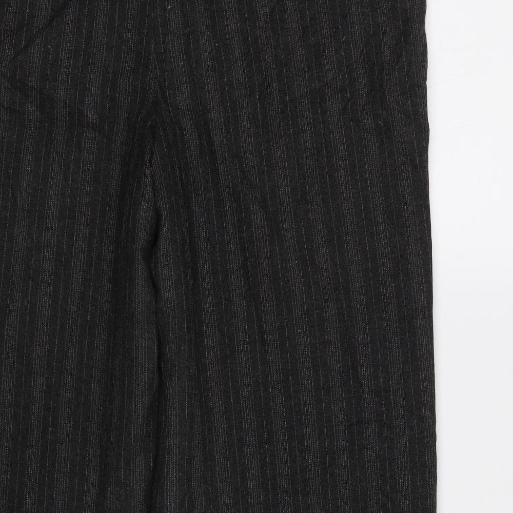 NEXT Womens Grey Striped  Dress Pants Trousers Size 14 L30 in
