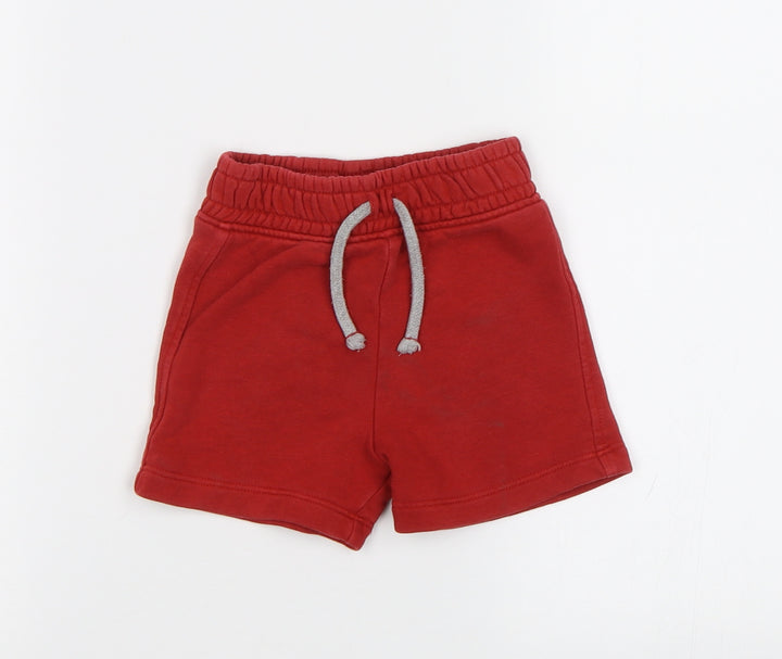 TU Baby Red   Cropped Trousers Size 9-12 Months
