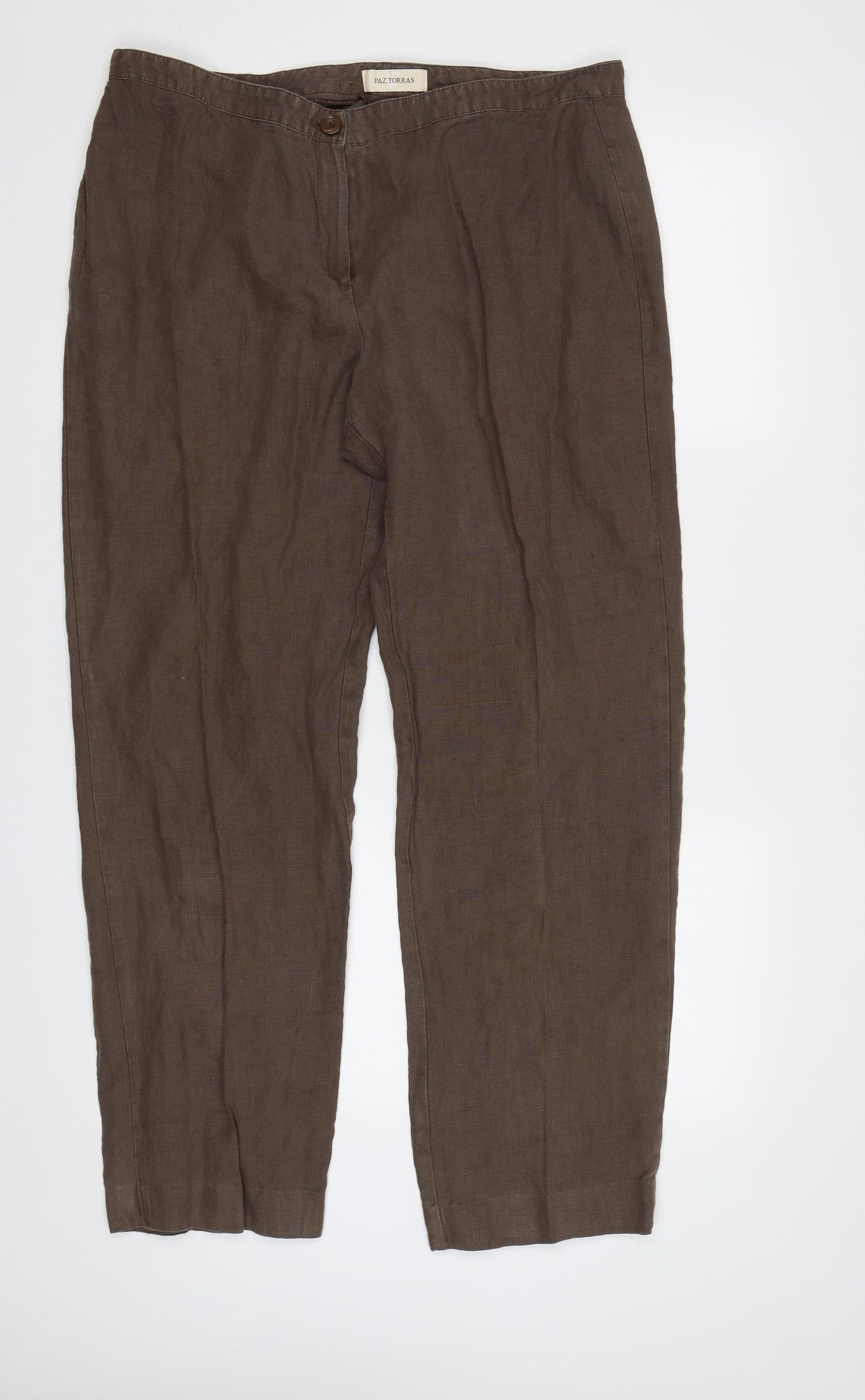 Paz torras Womens Brown   Trousers  Size L L29 in