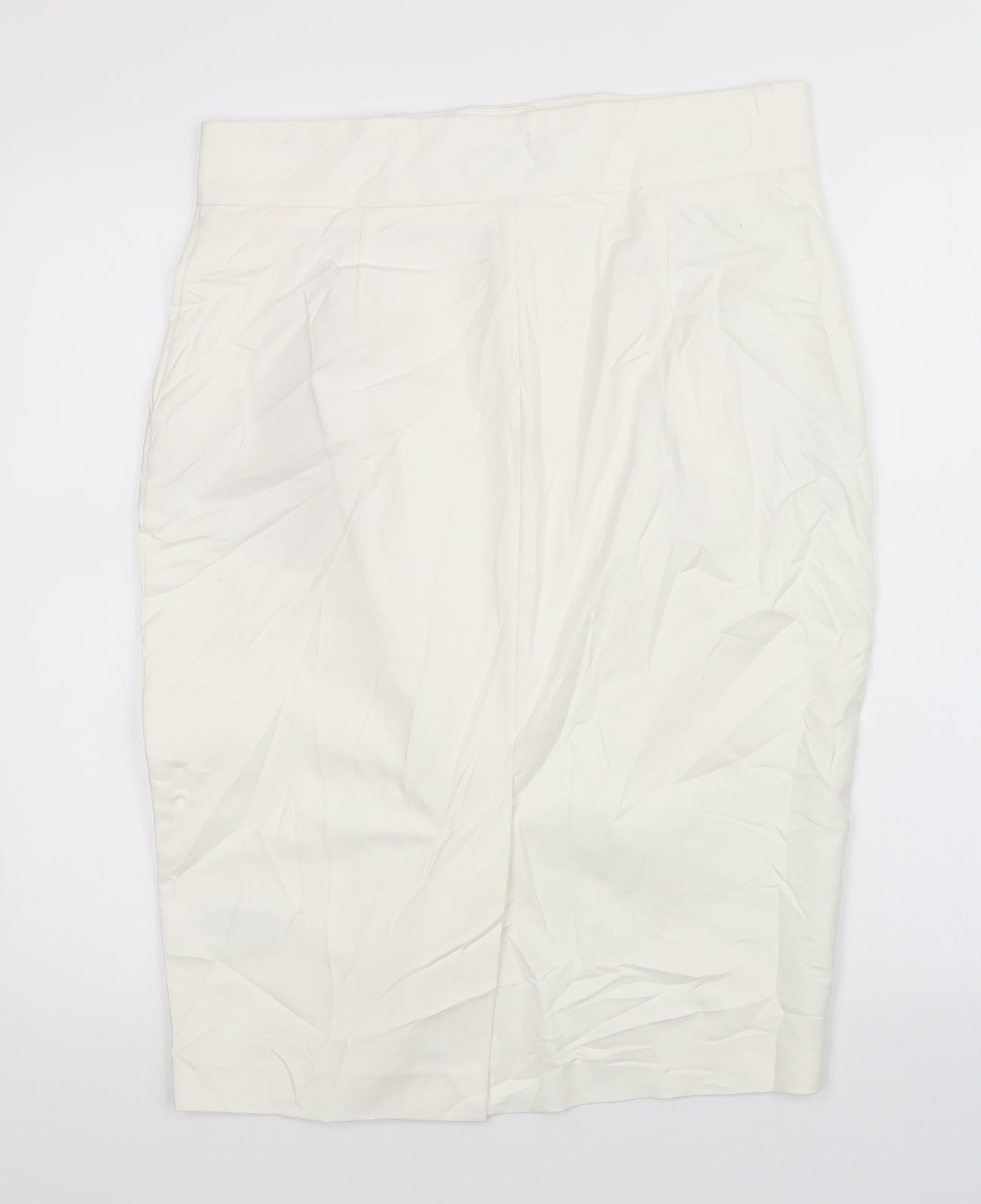 M&S Womens White   Straight & Pencil Skirt Size 12