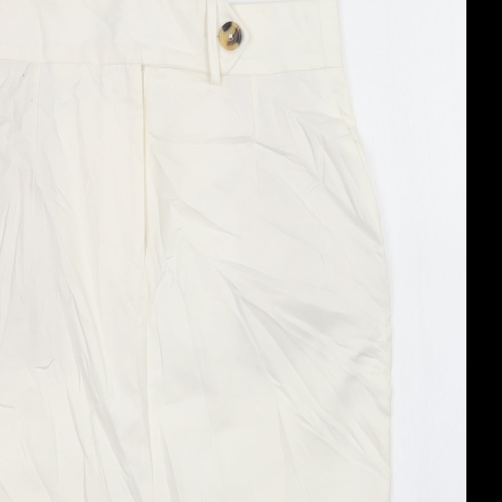 M&S Womens White   Straight & Pencil Skirt Size 12