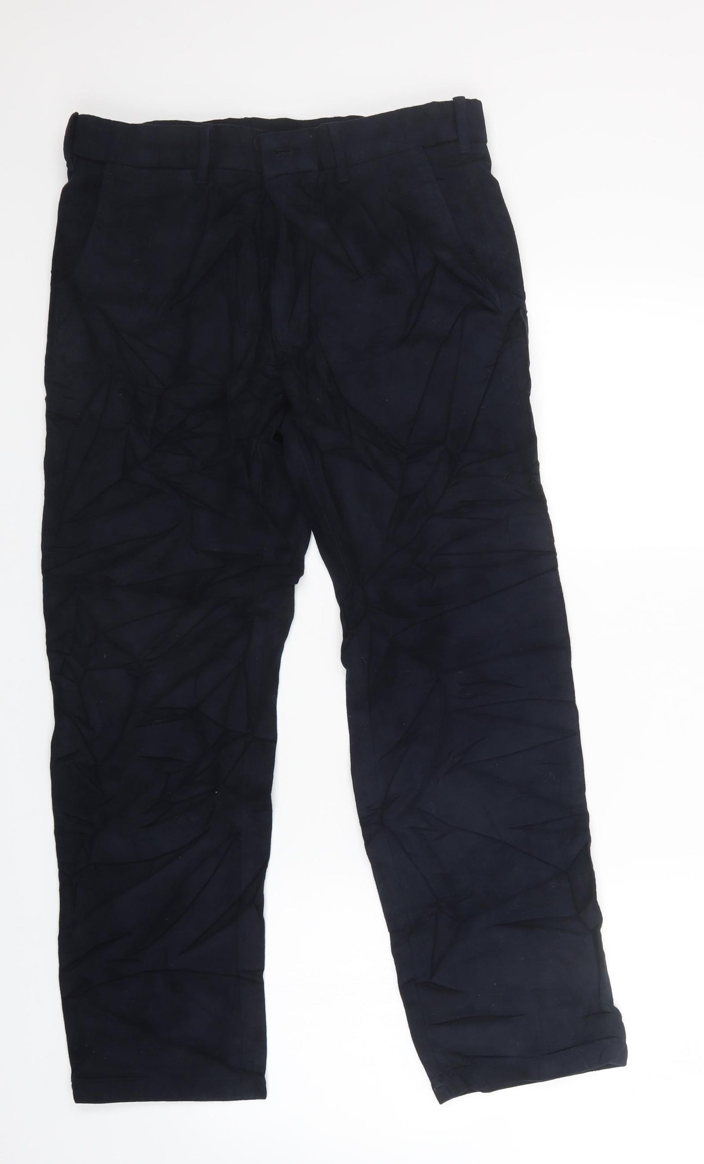 M&S Mens Blue   Trousers  Size 32 in L29 in