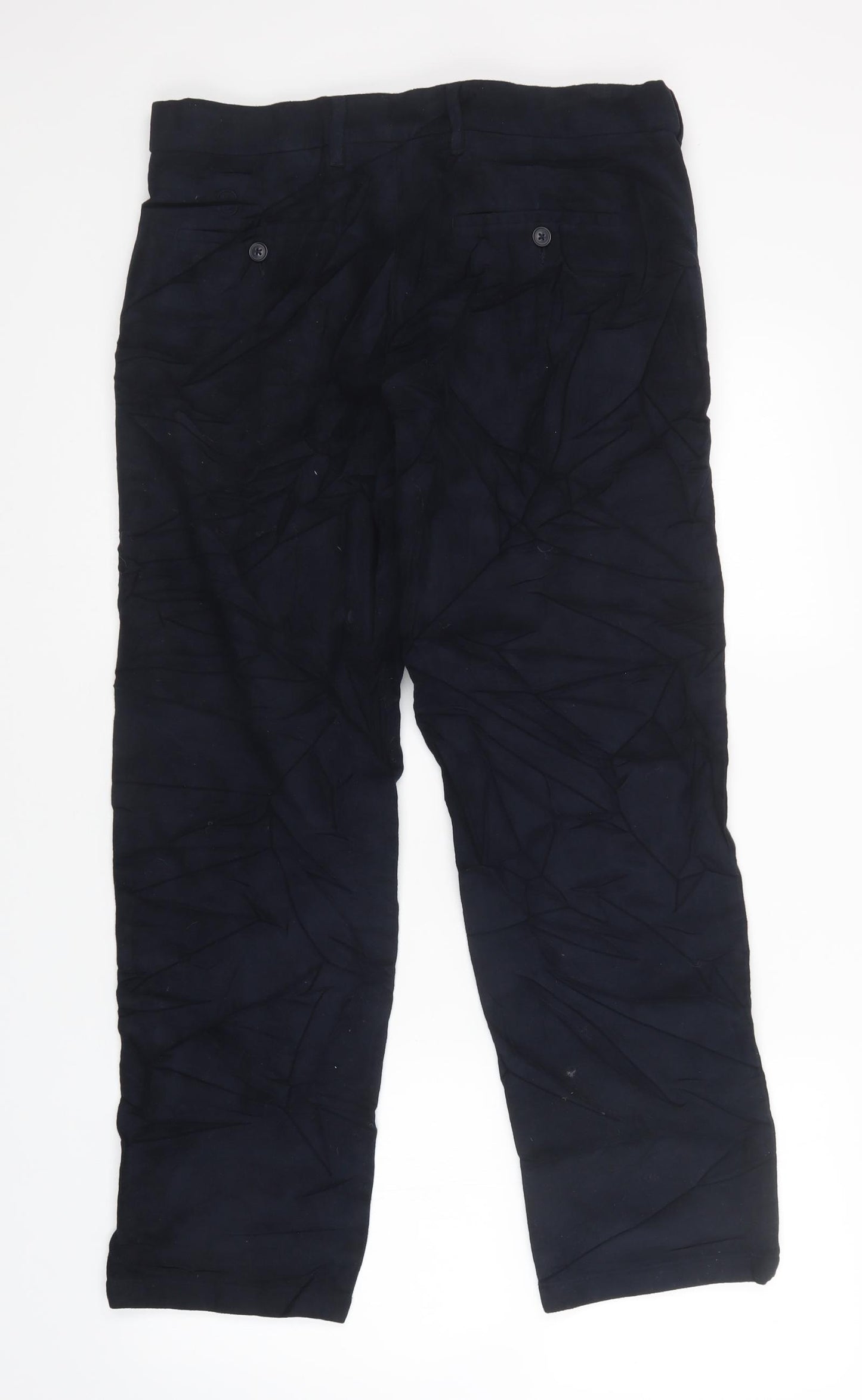 M&S Mens Blue   Trousers  Size 32 in L29 in