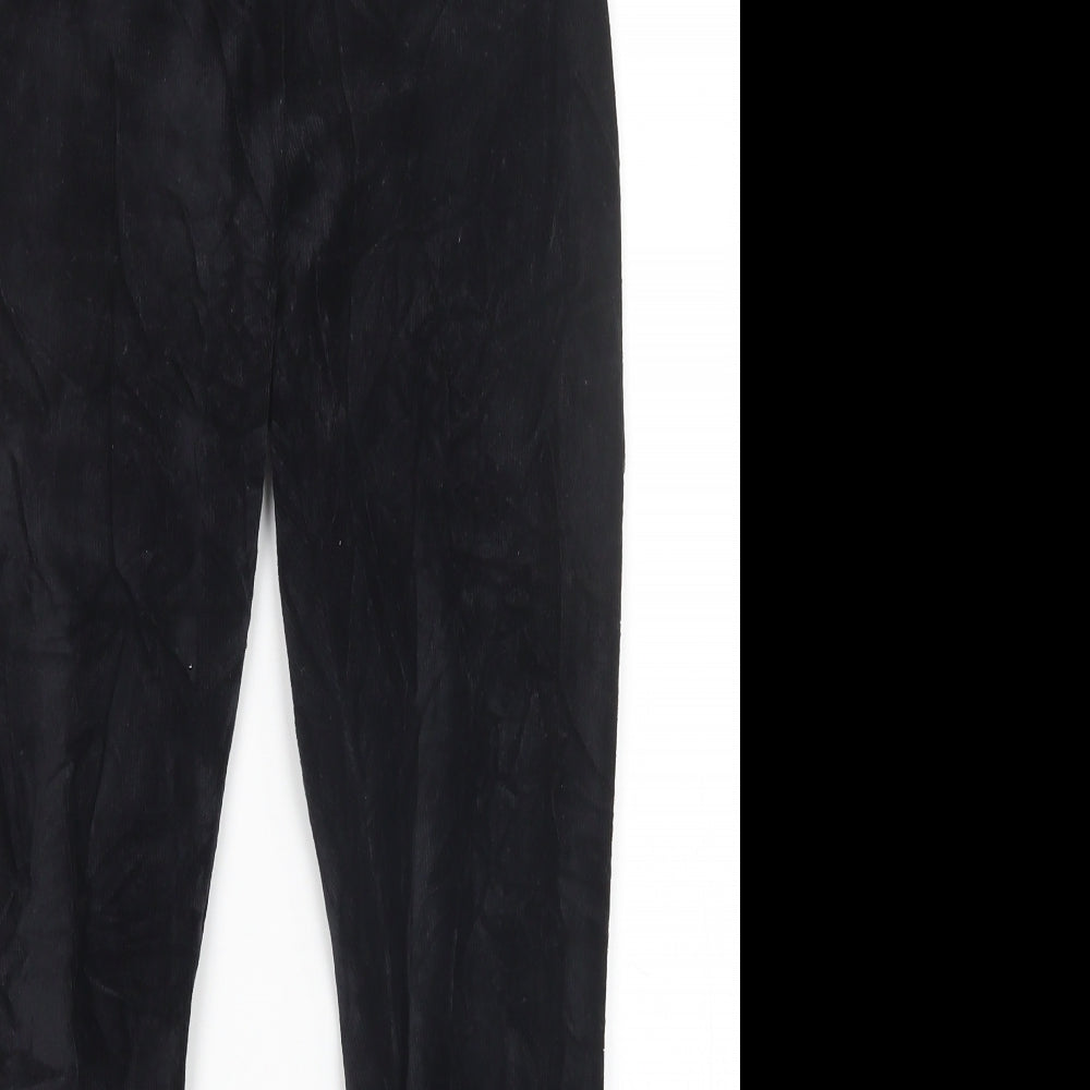 M&S Womens Black   Jogger Leggings Size 8 L25 in