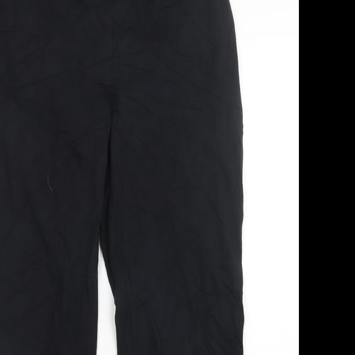 M&S Womens Black   Sweatpants Trousers Size 16 L30 in
