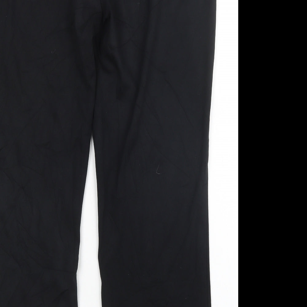 M&S Womens Black   Sweatpants Trousers Size 16 L30 in