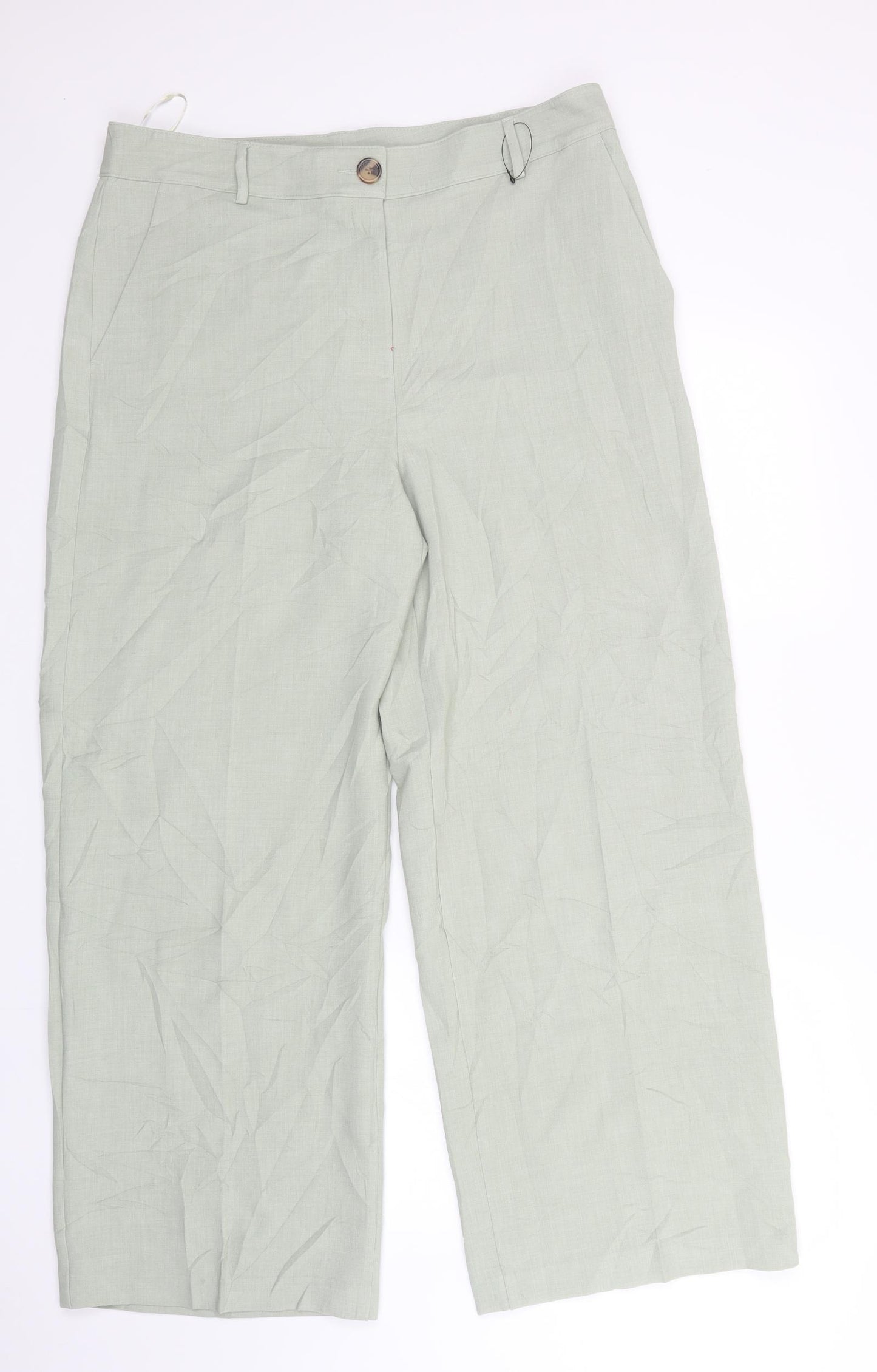 M&S Womens Green   Trousers  Size 18 L30 in