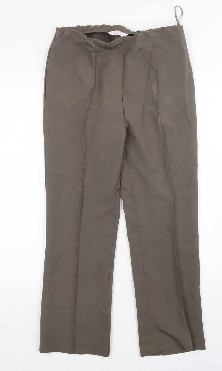 Julipa Womens Green Trousers Size 10 L26 in