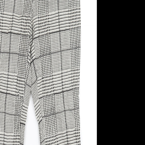 Papaya Womens Multicoloured Check  Trousers  Size 10 L28 in