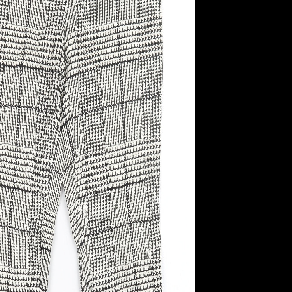 Papaya Womens Multicoloured Check  Trousers  Size 10 L28 in