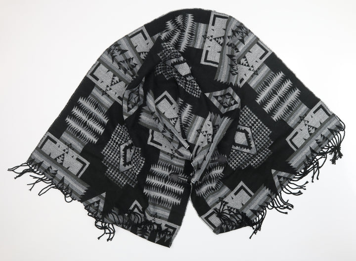 Preworn Womens Multicoloured Argyle/Diamond Shawl/Wrap