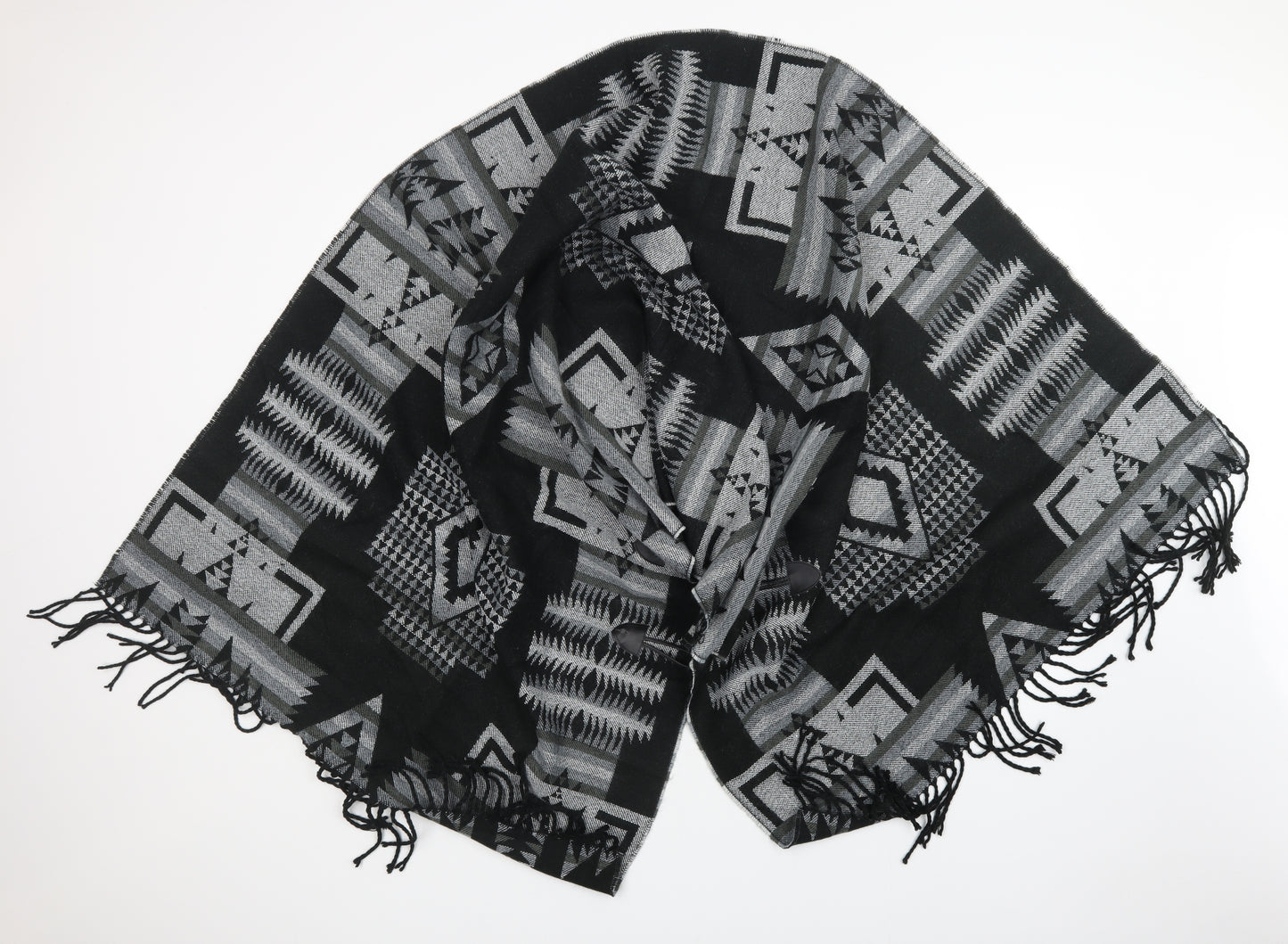 Preworn Womens Multicoloured Argyle/Diamond   Shawl/Wrap