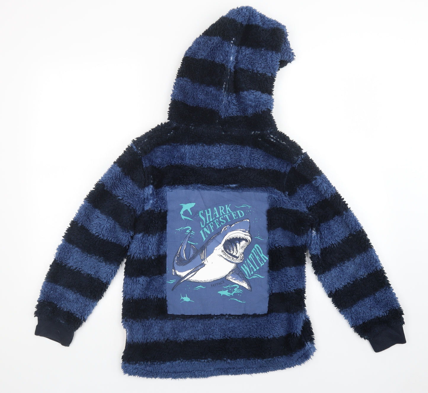 Fatface Boys Multicoloured Striped  Full Zip Hoodie Size 10-11 Years