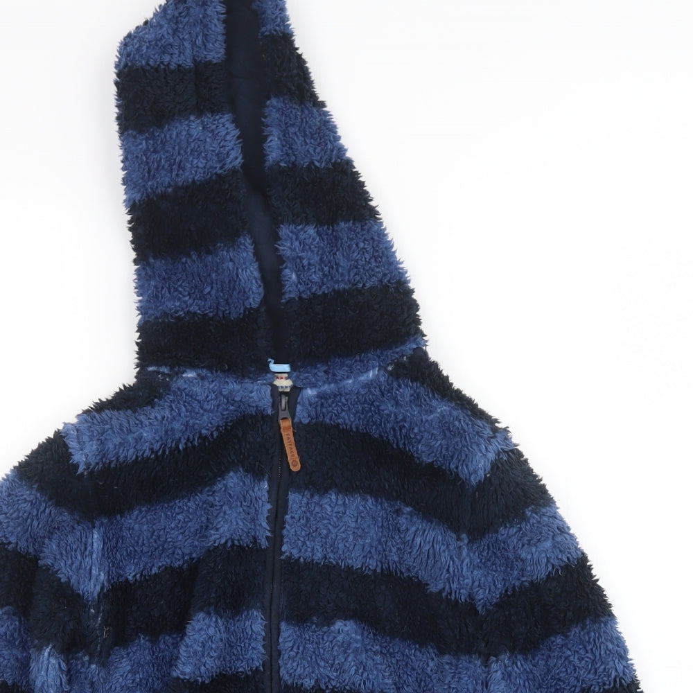 Fatface Boys Multicoloured Striped  Full Zip Hoodie Size 10-11 Years