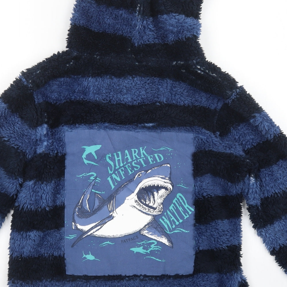 Fatface Boys Multicoloured Striped  Full Zip Hoodie Size 10-11 Years
