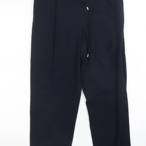 M&S Womens Blue   Trousers  Size 8 L26 in