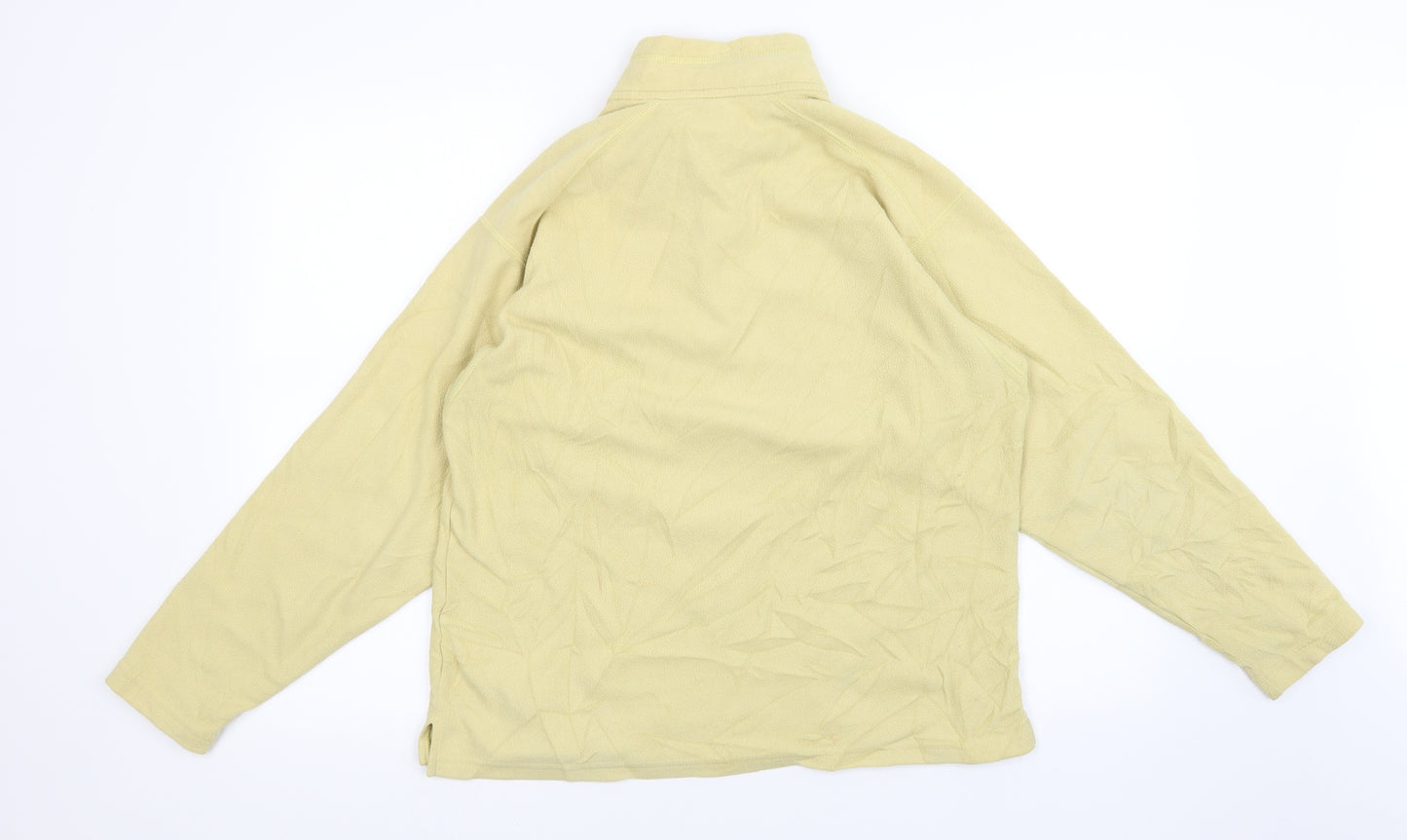 Patagonia Womens Yellow  Fleece Pullover Sweatshirt Size S