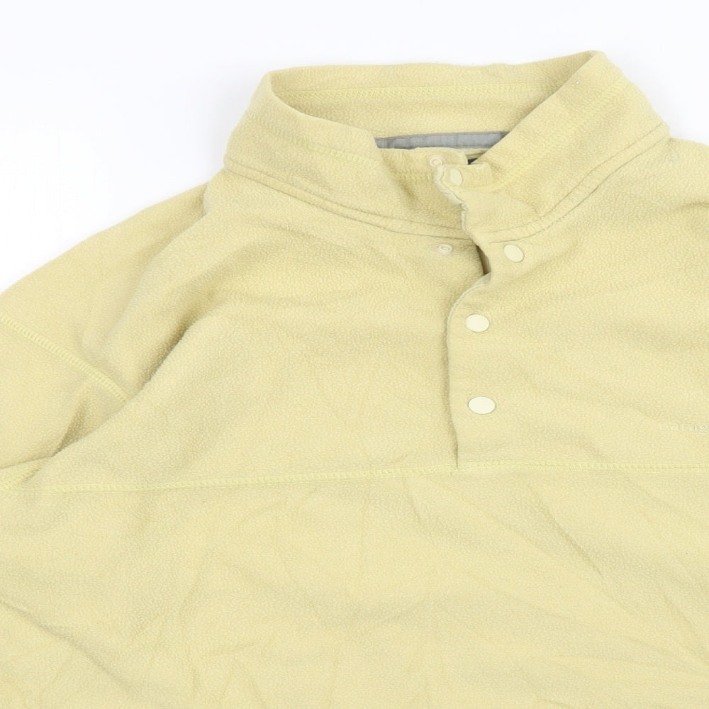 Patagonia Womens Yellow  Fleece Pullover Sweatshirt Size S