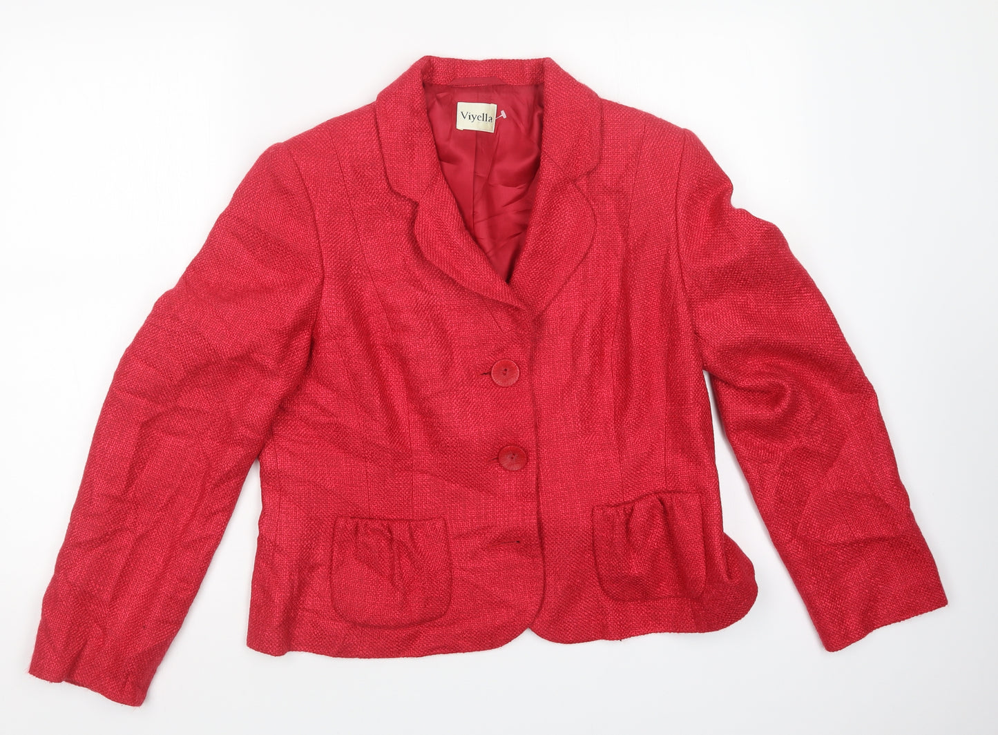 Viyella Womens Red   Jacket Blazer Size 14