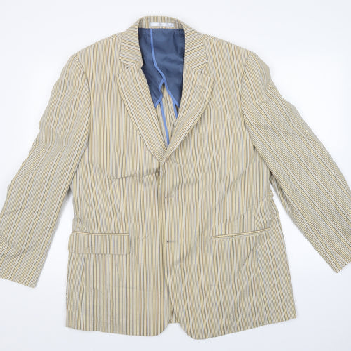 Brook Taverner Mens Multicoloured Striped  Jacket Blazer