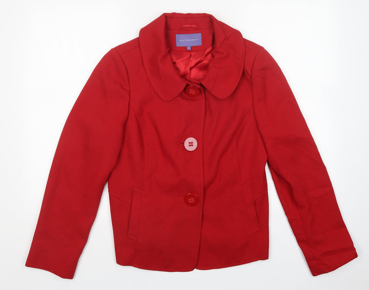 Autonomy Womens Red Jacket Size 14