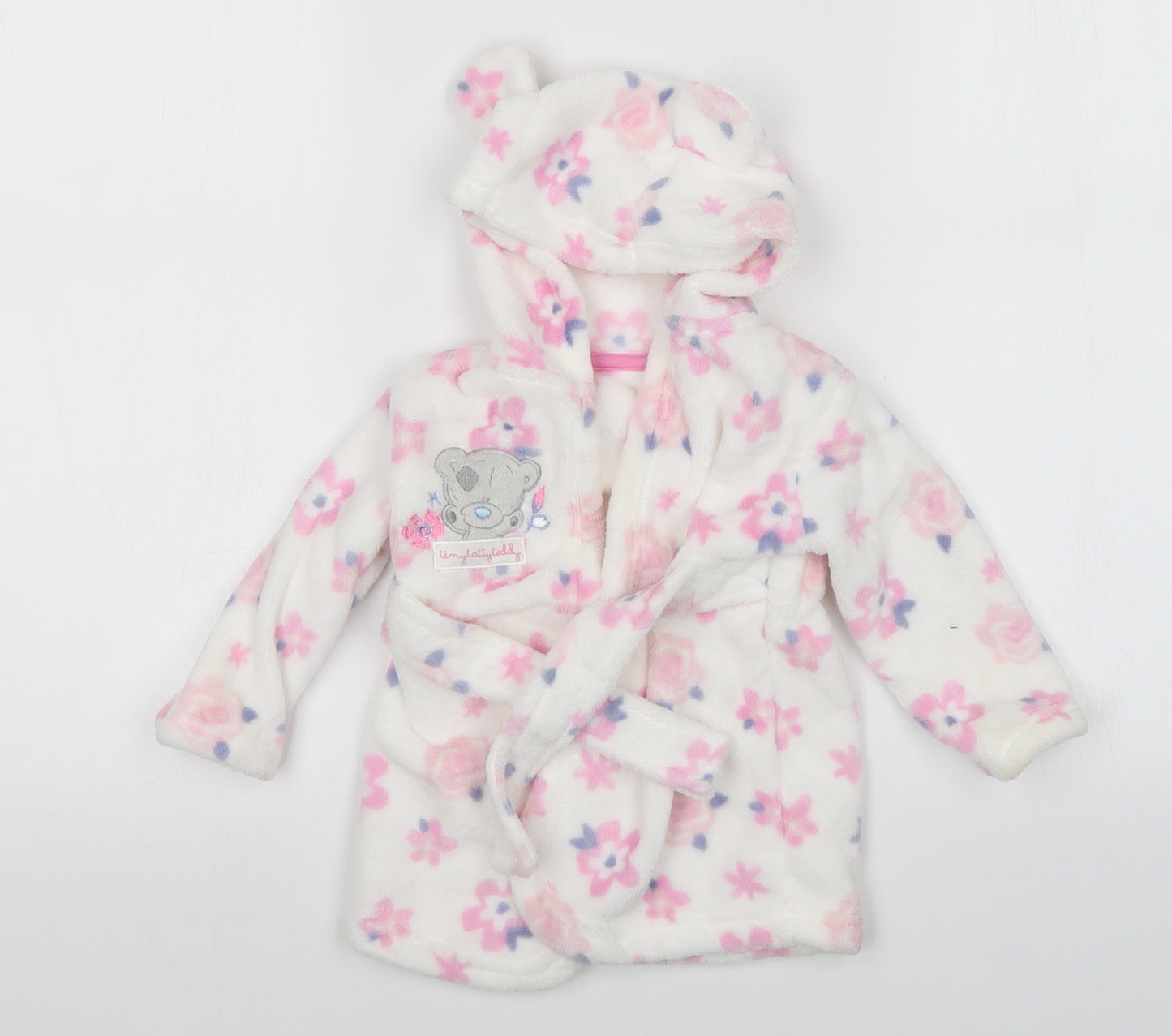 George Girls White Floral   Gown Size 6-9 Months