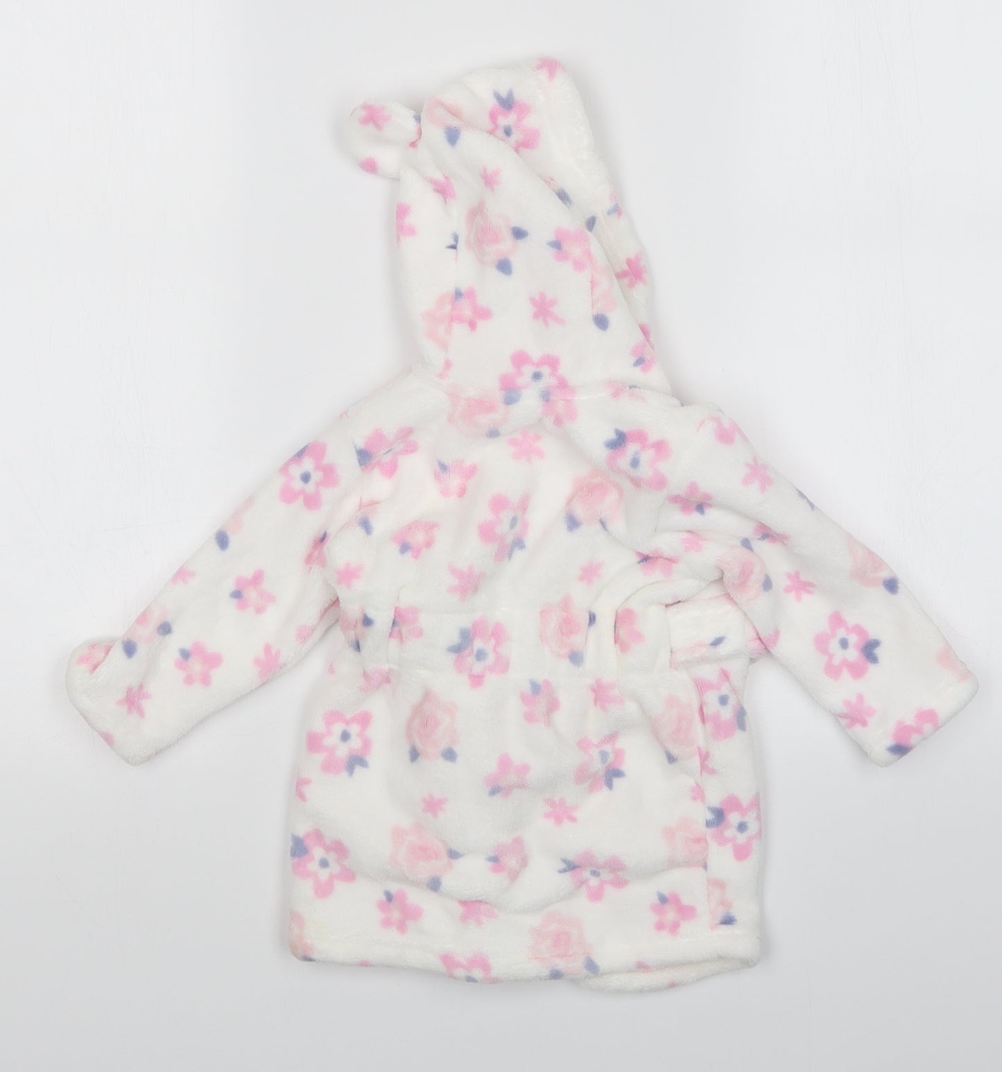 George Girls White Floral   Gown Size 6-9 Months